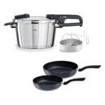Fissler Vitaquick Edition 4,5 Litre Düdüklü Tencere + Tava Set