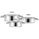 Karaca Valora 6 Parça Indüksiyon Tabanlı Çelik Sahan Seti - Görsel 4