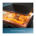 Philips HD6307/70 7000 Serisi Izgara ve Tost Makinesi, Hassas Dijital Kontrol, Izgara için Tam Açılır, Ayarlanabilir Çıkarılabilir Plakalar, - Görsel 3