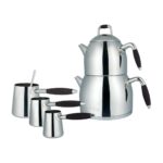 Aryıldız Solo 21 Parça Mürdüm Çelik Çeyiz Seti - Görsel 5