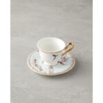 English Home Sakura Dream New Bone China Kahve Fincan Takımı Açık Yeşil - Görsel 3
