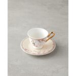 English Home Sakura Dream New Bone China Kahve Fincan Takımı Pembe - Görsel 3