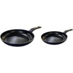 Mehtap Teflon Tava Seti 32 cm ve  24 cm Petek Desenli