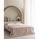 Madame Coco Manon Çift Kişilik %100 Pamuk Ranforce Düz Nevresim - Pudra - Görsel 5