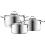 Karaca Fiorino İndüksiyon Tabanlı Mini Derin Tencere Seti - 304 Paslanmaz Çelik, Çelik Kaplama, 16-18-20 cm - Görsel 5