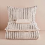 Bella Maison %100 Pamuk Sevilla Çift Kişilik Nevresim Takımı Antrasit (200x220 cm) - Görsel 4