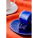 Acar Milla 6 Kişilik Renkli Porselen Kahve Fincanı Takımı – 90 ml - Görsel 3