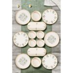 Kitchen Life 14 Parça 6 Kişilik Sıla Stackable Kahvaltı Takımı - Lüx Kahvaltılık Sunum Seti Tabağı