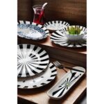 Kitchen Life Majesty 6 Kişilik 32 Parça Desenli Bone China Porselen Kahvaltı Takımı – Şık ve Dayanıklı - Görsel 3