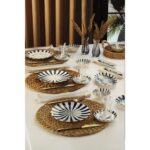 Kitchen Life Majesty 6 Kişilik 32 Parça Desenli Bone China Porselen Kahvaltı Takımı – Şık ve Dayanıklı - Görsel 5