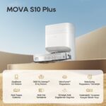 Mova S10 Plus Robot Süpürge ve Paspas, 7,000PA Vormax™ Emiş, Dualboost 2.0 Sistemi, Akıllı Halı Temizleme, Yükseltilebilir Tam Kauçuk Silindirik Fırça - Görsel 3