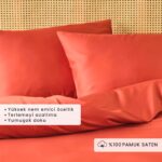 Bella Maison %100 Pamuk Saten Supreme Basic Çift Kişilik Nevresim Seti Kiremit (200X220 Cm) - Görsel 2
