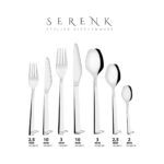 SERENK New York Çelik Çatal Kaşık Bıçak Takımı 42 Parça - Görsel 4