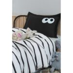 Eponj Home Junior Nevresim Seti Tek Kişilik Funny Siyah