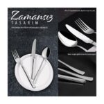 Serenk Paris Çelik Çatal Kaşık Bıçak Takımı 42 Parça - Görsel 5