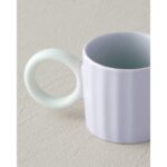English Home Angled New Bone China Kahve Fincan Takımı Lila - Görsel 3