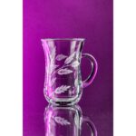 Decocia 6'lı Kulplu Çay Bardağı 145CC Sürgün Desenli - Görsel 3