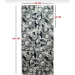 Mor Minder Katlanır Yer Yatağı ve Tek Kişilik Sünger Katlanır Minder Yatak 70X180 cm 6 cm Saat  Desen - Görsel 2