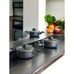 Pars Shop Granit Saklama Kabı Mini Tencere Seti - Görsel 5