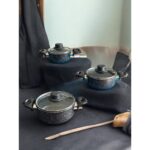 Pars Shop Granit Saklama Kabı Mini Tencere Seti - Görsel 4