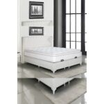 Asroyallüks Peluş Tavşan Tüyü Kumaşlı Pedli Yaylı Yatak 90 x 190 cm