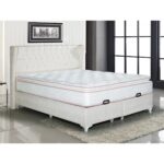 Asroyallüks Peluş Tavşan Tüyü Kumaşlı Pedli Yaylı Yatak 90 x 190 cm - Görsel 3