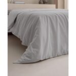 Madame Coco Manon King Size %100 Pamuk Ranforce Düz Nevresim - Gri - Görsel 2