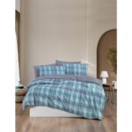 My Story Lastikli Çarşaflı Tek Kişilik Nevresim Takımı Ekose - Görsel 5