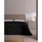 Madame Coco Manon Çift Kişilik %100 Pamuk Ranforce Düz Nevresim - Siyah