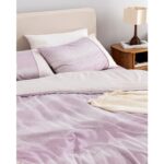 Madame Coco Adelya Tek Kişilik %100 Pamuk Madame Coco Crep Baskılı Nevresim Takımı - Mürdüm - Görsel 4