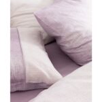 Madame Coco Adelya Tek Kişilik %100 Pamuk Madame Coco Crep Baskılı Nevresim Takımı - Mürdüm - Görsel 5