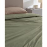 Madame Coco Manon Çift Kişilik Pamuk Ranforce Düz Nevresim  Yeşil - Görsel 3