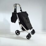 Grand Star İthalat & İhracat GRANDSTARR 4 Tekerlekli Alışveriş Arabası Frenli Soğutucu Torbalı 50L