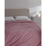 Madame Coco Manon Tek Kişilik  Pamuk Ranforce Düz Nevresim - Gül Kurusu - Görsel 2