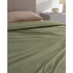 Madame Coco Manon Tek Kişilik %100 Pamuk Ranforce Düz Nevresim - Haki - Görsel 3