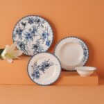 Bella Maison Bleu Blanc Porselen 24 Parça 6 Kişilik Yemek Takımı Mavi - Görsel 2