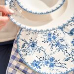 Bella Maison Bleu Blanc Porselen 24 Parça 6 Kişilik Yemek Takımı Mavi - Görsel 4