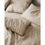 Madame Coco Odette Çift Kişilik %100 Pamuk Ranforce Baskılı Nevresim Takımı - Bej - Görsel 2