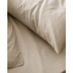 Madame Coco Odette Çift Kişilik %100 Pamuk Ranforce Baskılı Nevresim Takımı - Bej - Görsel 4