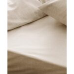 Madame Coco Odette Çift Kişilik %100 Pamuk Ranforce Baskılı Nevresim Takımı - Bej - Görsel 5