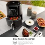 Karaca Air Pro Cook 3 In 1 Xl Ev Yemeği, Közleme, Airfryer Wood Craft 4 Kişilik - Görsel 5