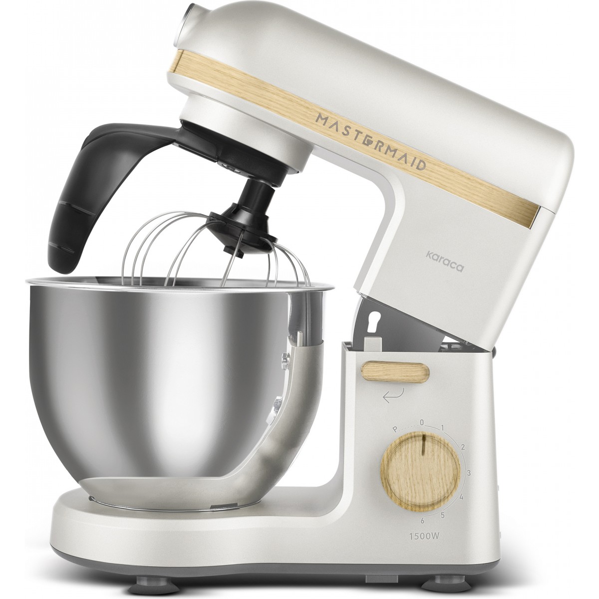 110000792949495.jpg Karaca Mastermaid Chef Pro Standlı Mikser 1500W Çift Kollu Zero Side Tech Geniş Kapasiteli Paslanmaz Çelik Kase - Görsel 1