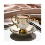 Nehir Ece 6 Kişilik 12 Parça Porselen Kahve Fincan Takımı - Görsel 2