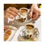 Nehir Ece 6 Kişilik 12 Parça Porselen Kahve Fincan Takımı - Görsel 3