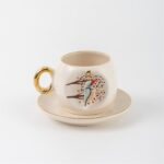 BSK Ceramics Handmade Yalıçapkını Kahve Fincanı Seramik El Yapımı