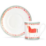 Madame Coco Desirat 2'li Kahve Fincan Takımı - Renkli - 90 ml - Görsel 3