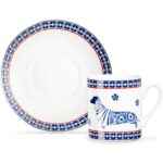 Madame Coco Damien 2'li Kahve Fincan Takımı - Renkli - 90 ml - Görsel 3