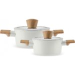 Karaca x Refika Swiss Crystal Almond Cream Indüksiyon Tabanlı Midi 4 Parça Tencere Seti - Görsel 2