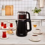 Karaca Mega Tea 1501 Cam Çay Makinesi Black 1500 W