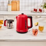 Karaca Mega Tea 1501 Cam Çay Makinesi Cherry Red 1500 W - Görsel 3